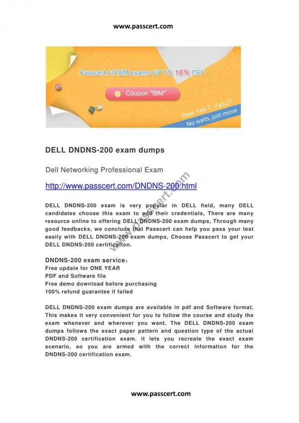 DELL DNDNS-200 exam dumps