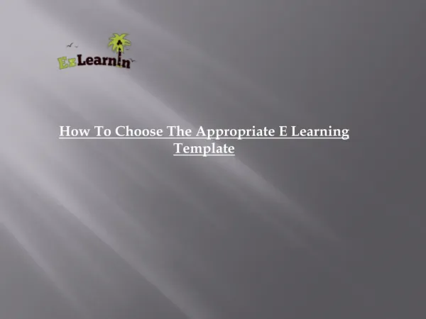 Elearning Templates