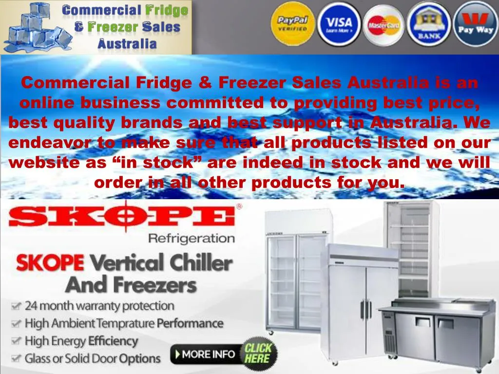 commercial fridge freezer sales australia