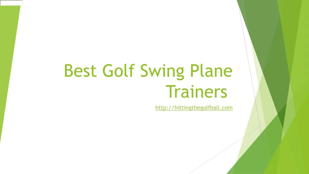 best golf swing plane