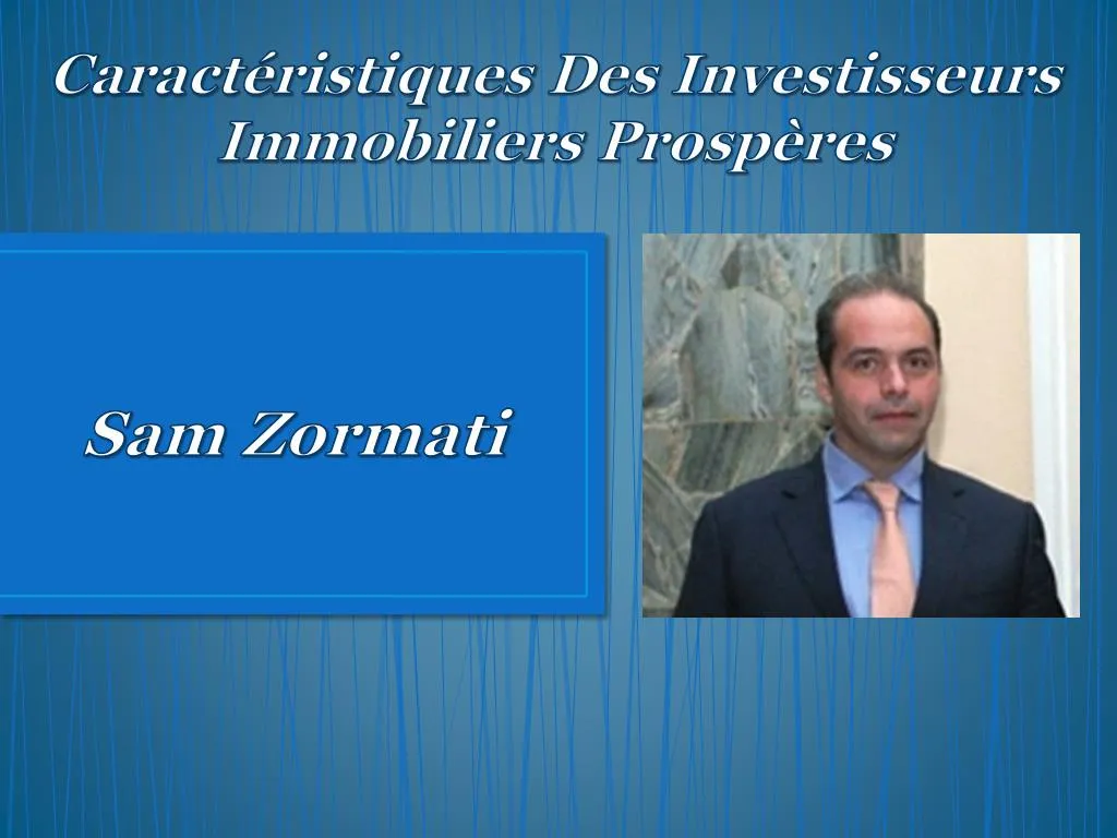 caract ristiques des investisseurs immobiliers prosp res