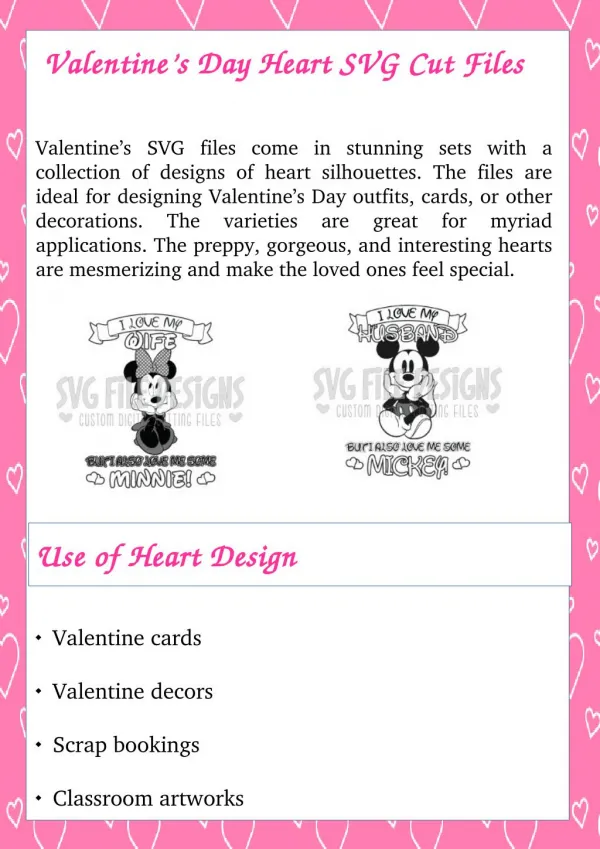 Valentine's Day Heart SVG Files