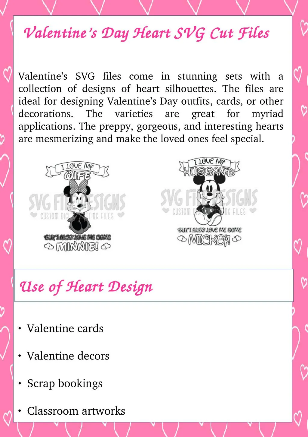 valentine s day heart svg cut files valentine