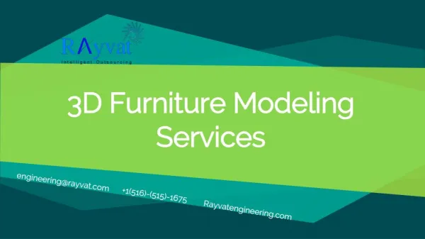 3D Furniture Modeling Services