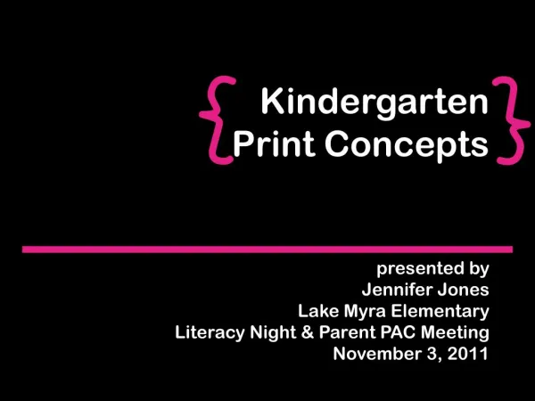 kindergarten print concepts