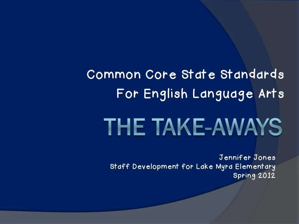 common core state standards for english language