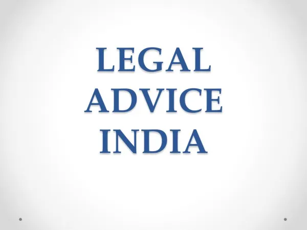 legal advice india