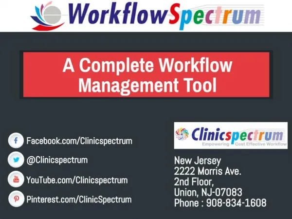 Bring Efficiency In Your Workflow Management with WORKFLOWSPECTRUM!