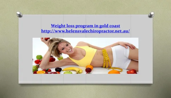 Weight loss program in gold coast