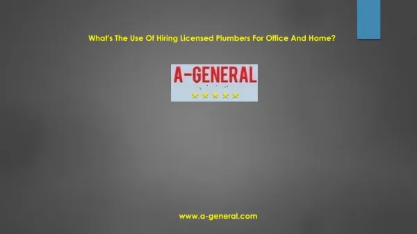 Significance Of Hiring Licensed Plumbers For Office And Home