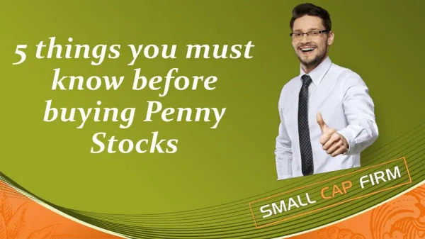 5 things you must know before buying Penny Stocks