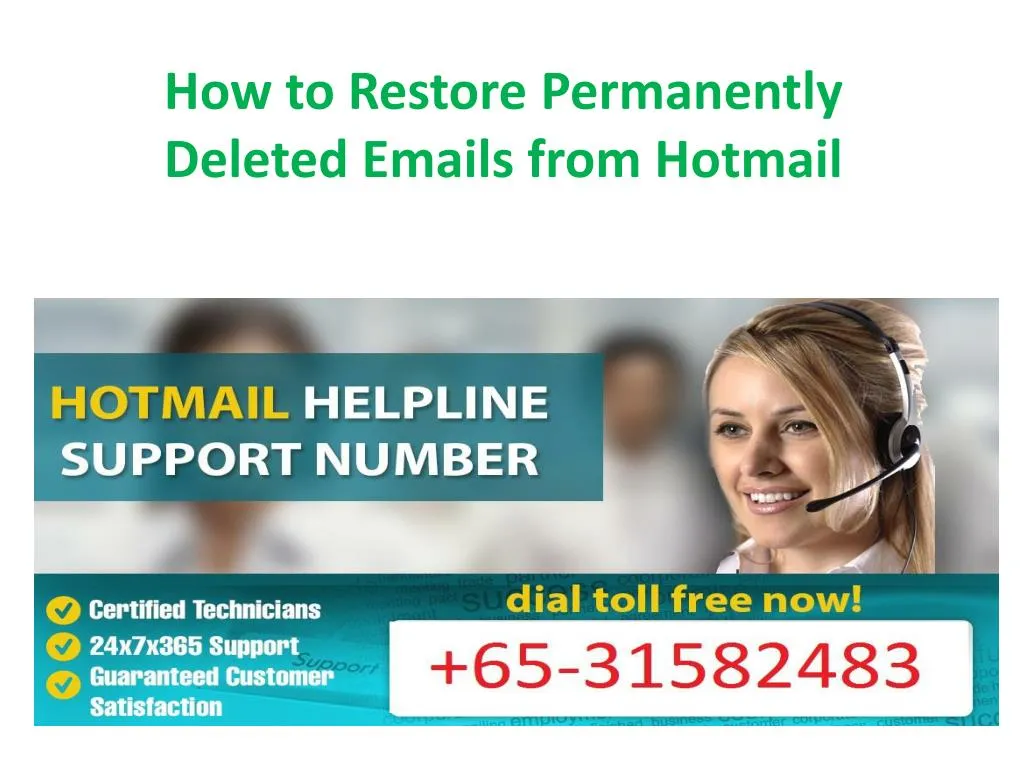 how to restore permanently deleted emails from hotmail