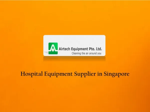 Hospital Equipments Services in Singapore