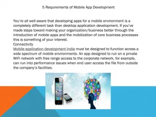 mobile application development India - slide 1