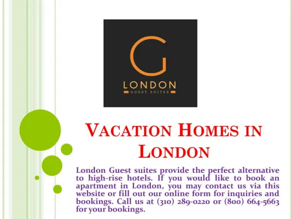 Vacation Homes in London