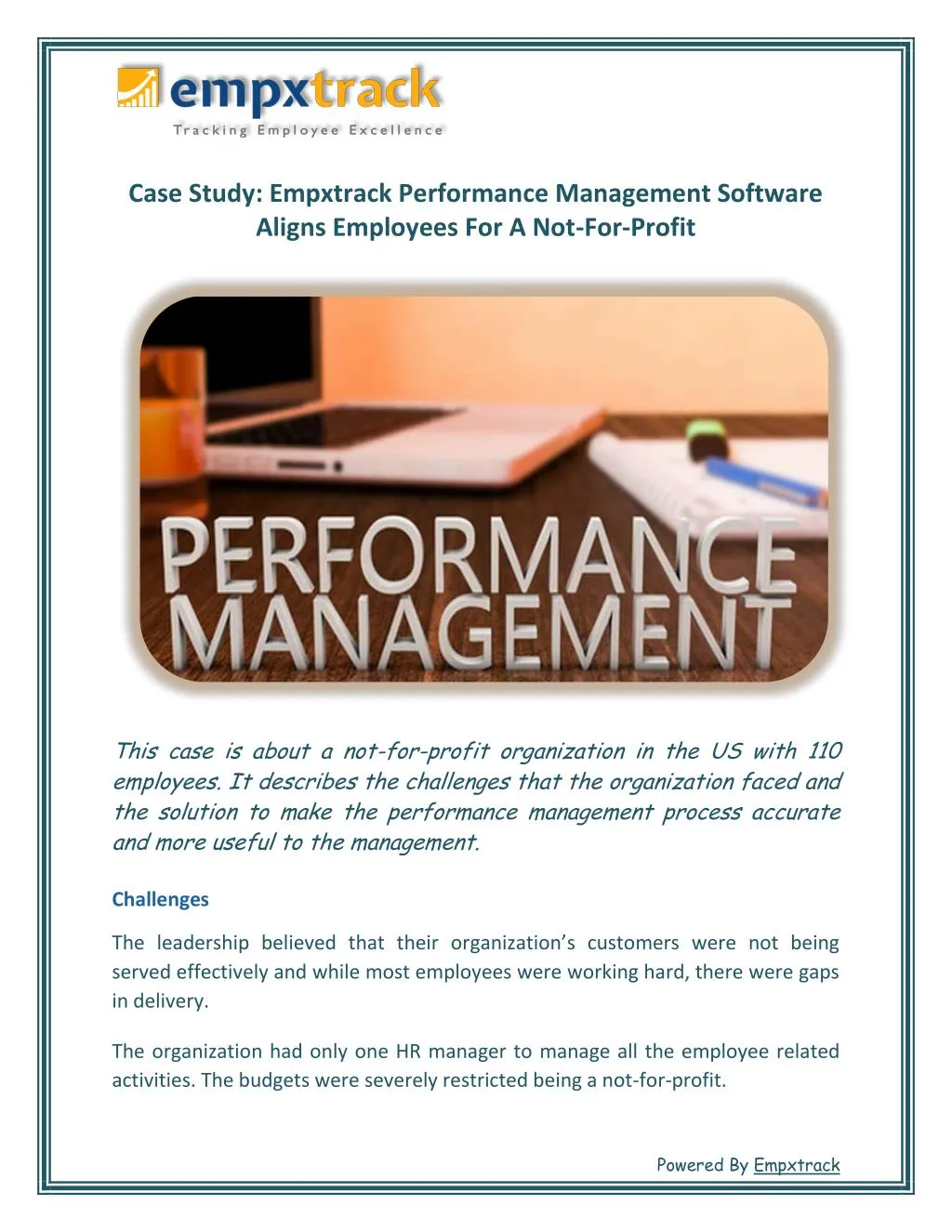 case study empxtrack performance management