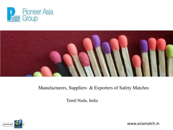 Safety Matches Manufacturers