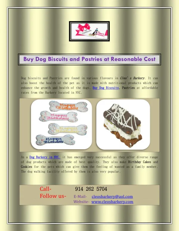 Buy Dog Biscuits and Pastries at Reasonable Cost