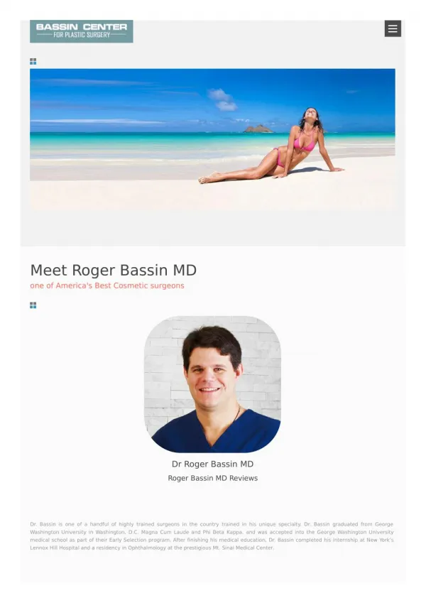 Roger Bassin MD Reviews: Dr. Roger Bassin MD AMAZING Ratings | Roger Bassin Orlando
