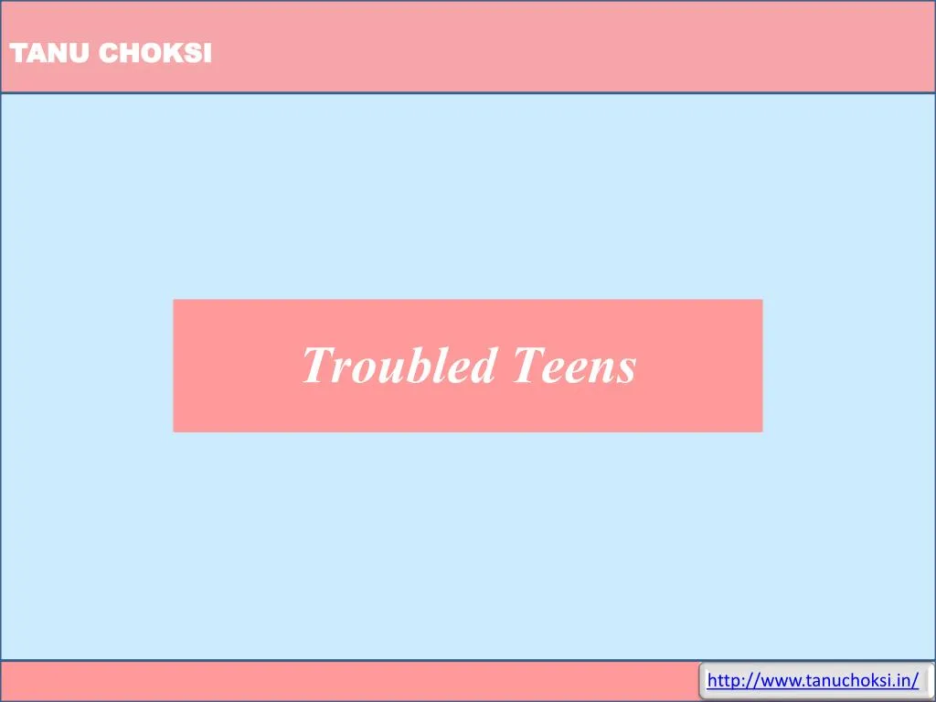 troubled teens