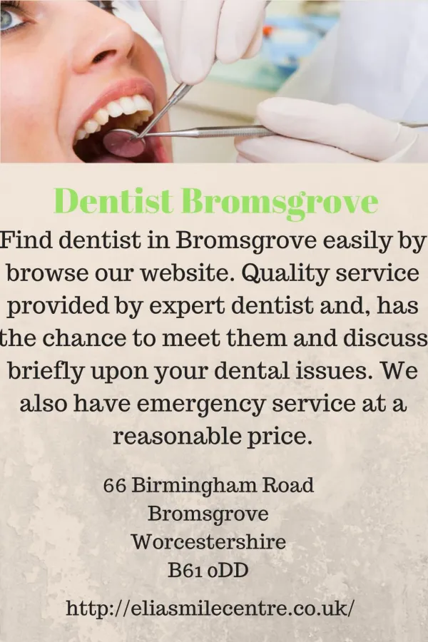Dentist Bromsgrove
