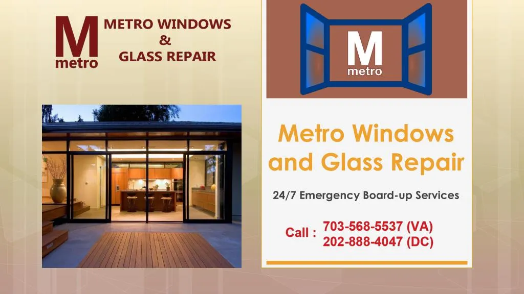 metro windows and glass repair