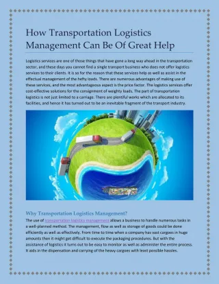 Learn about the benefits of logistics management software - slide 1