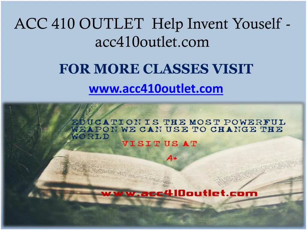 acc 410 outlet help invent youself acc410outlet com