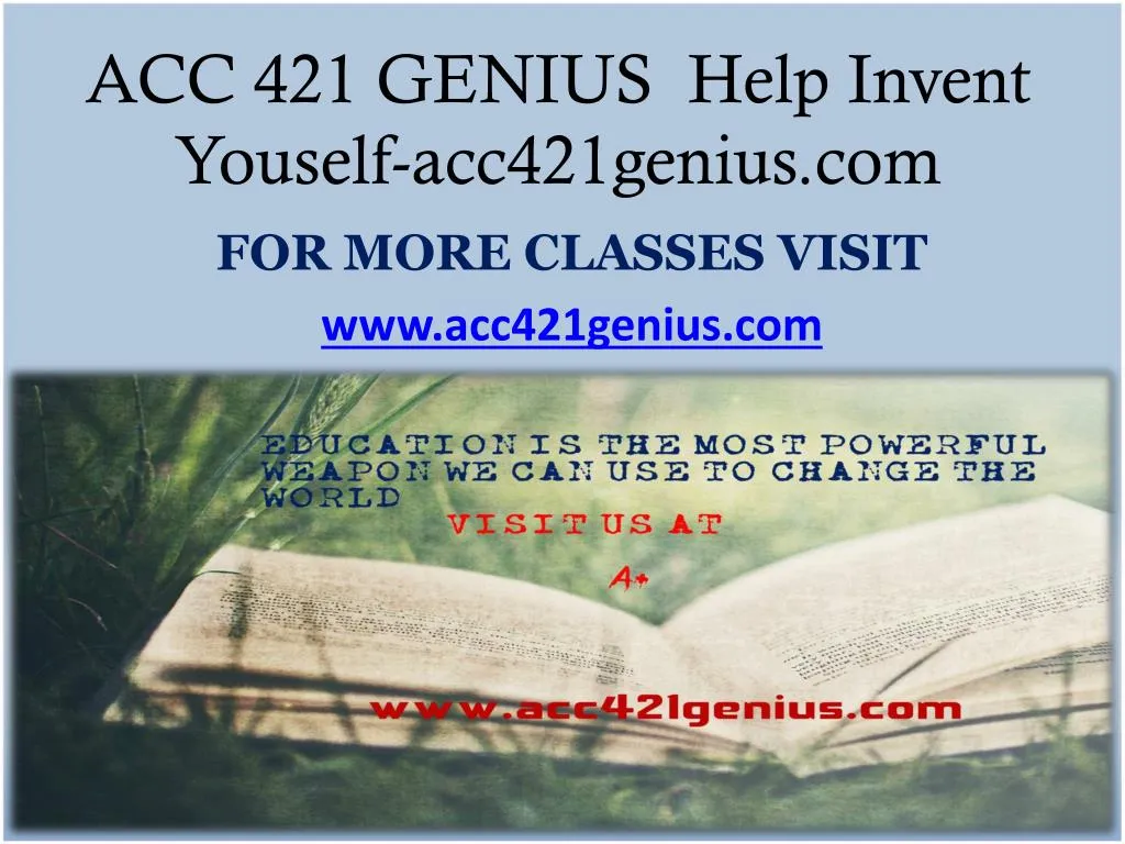 acc 421 genius help invent youself acc421genius com