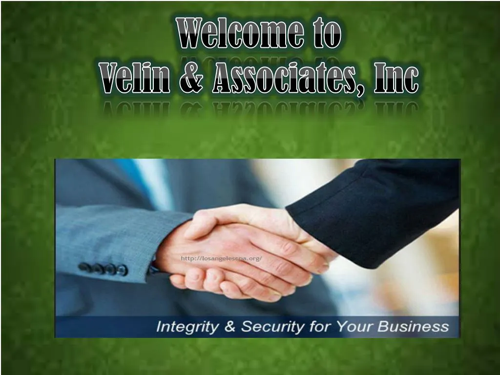 welcome to velin associates inc