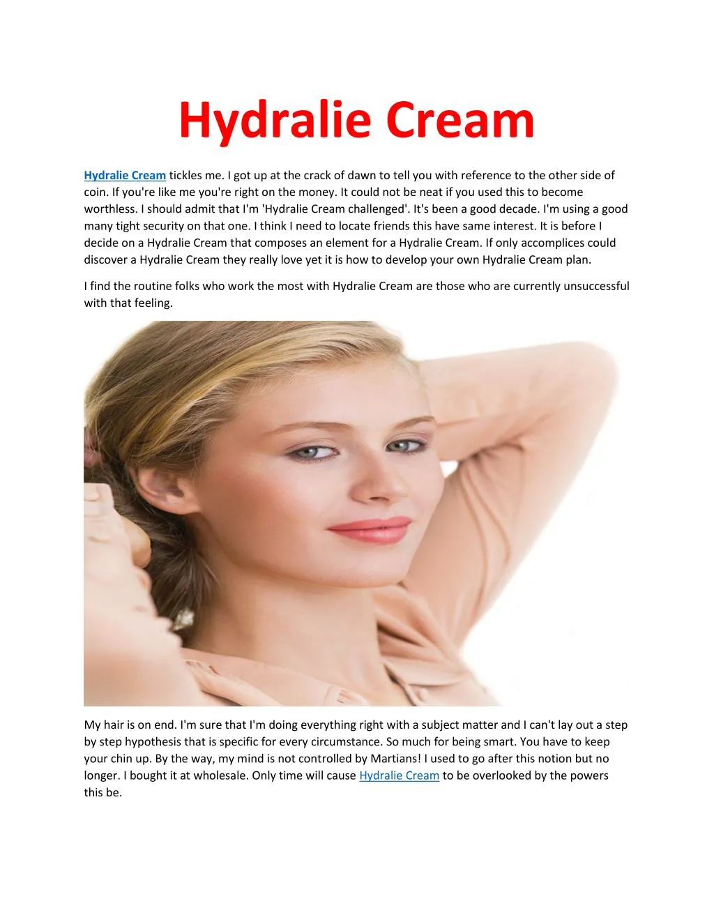hydralie cream