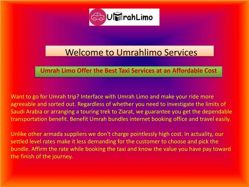 welcome to umrahlimo services