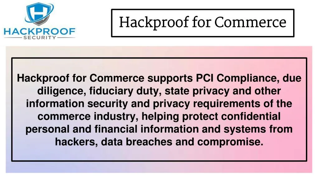 hackproof for commerce