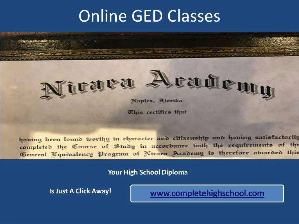 online ged classes