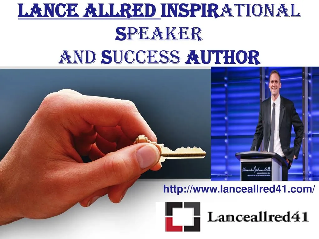 lance allred inspir ational s peaker and s uccess