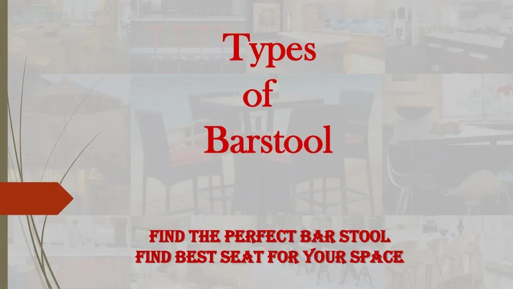 types of barstool