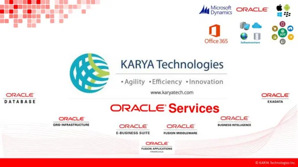 KARYA Technologies - Oracle Services