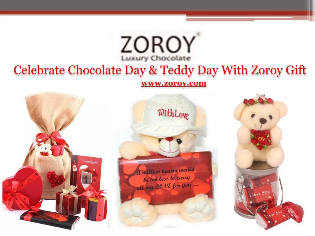 celebrate chocolate day teddy day with zoroy gift