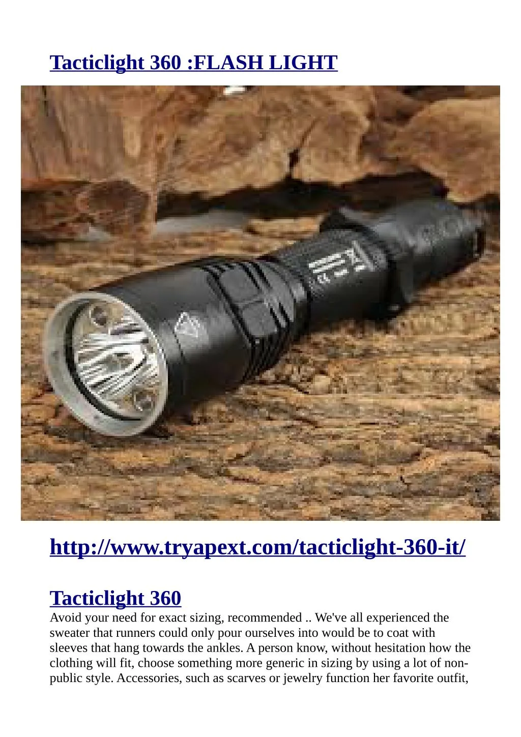 tacticlight 360 flash light