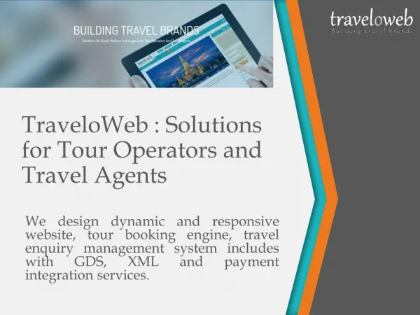 TraveloWeb Infotech : e-Business Solutions Company