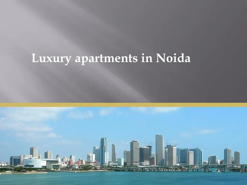 luxury apartments in noida