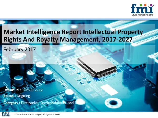 Intellectual Property Rights And Royalty Management Market Poised for Steady Growth in the Future