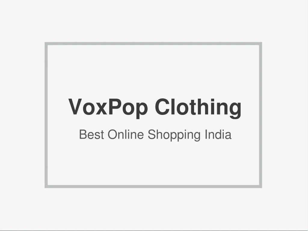 voxpop clothing