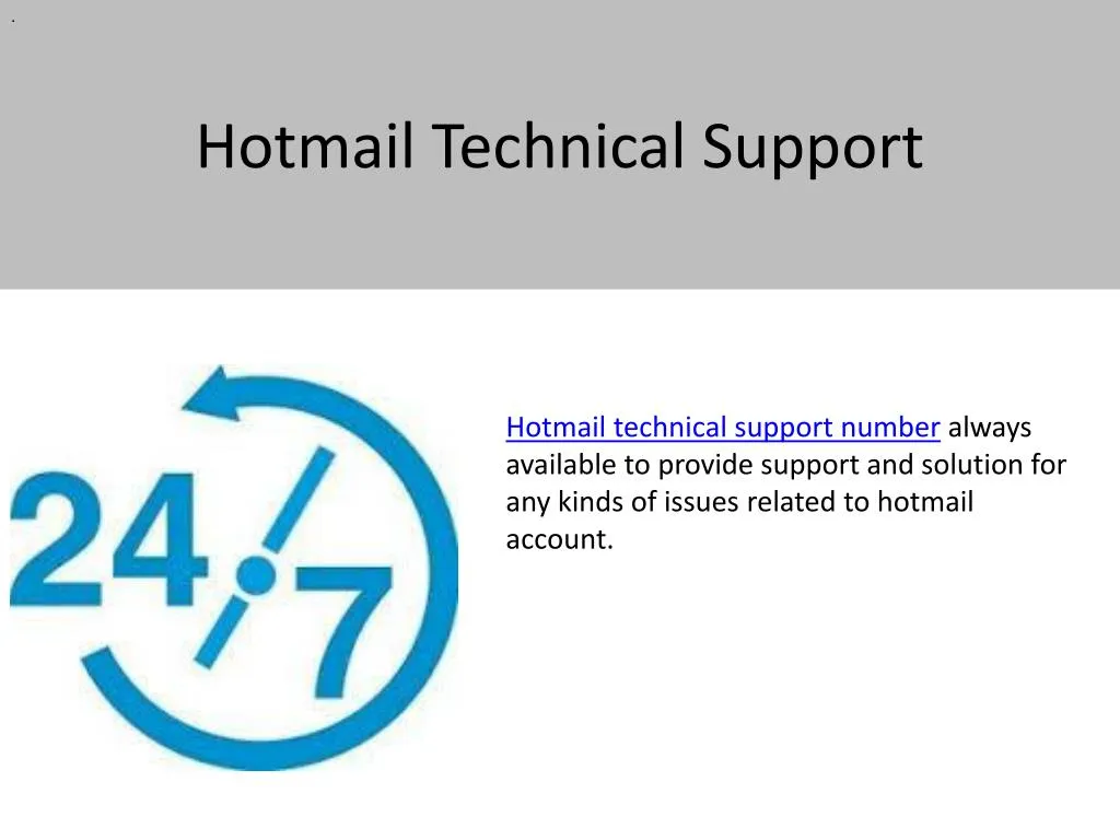 hotmail technical support