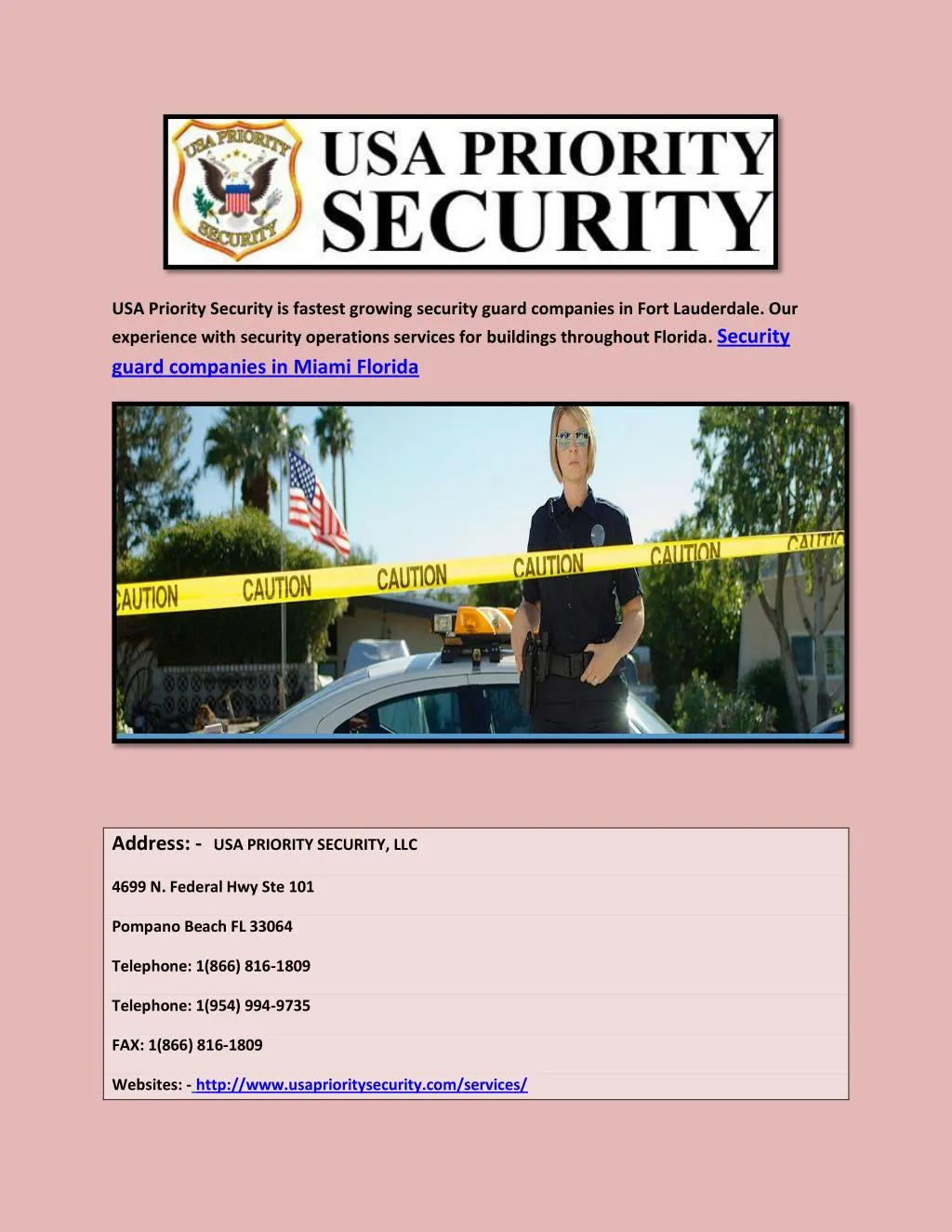 usa priority security is fastest growing security