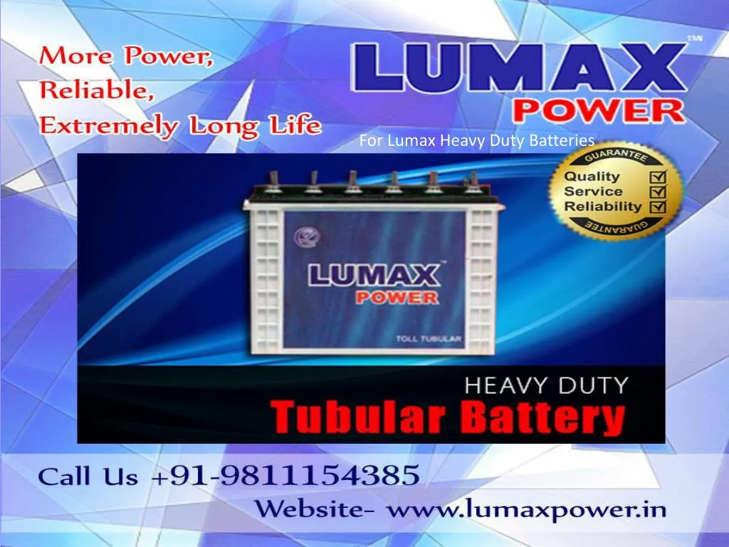 for lumax heavy duty batteries
