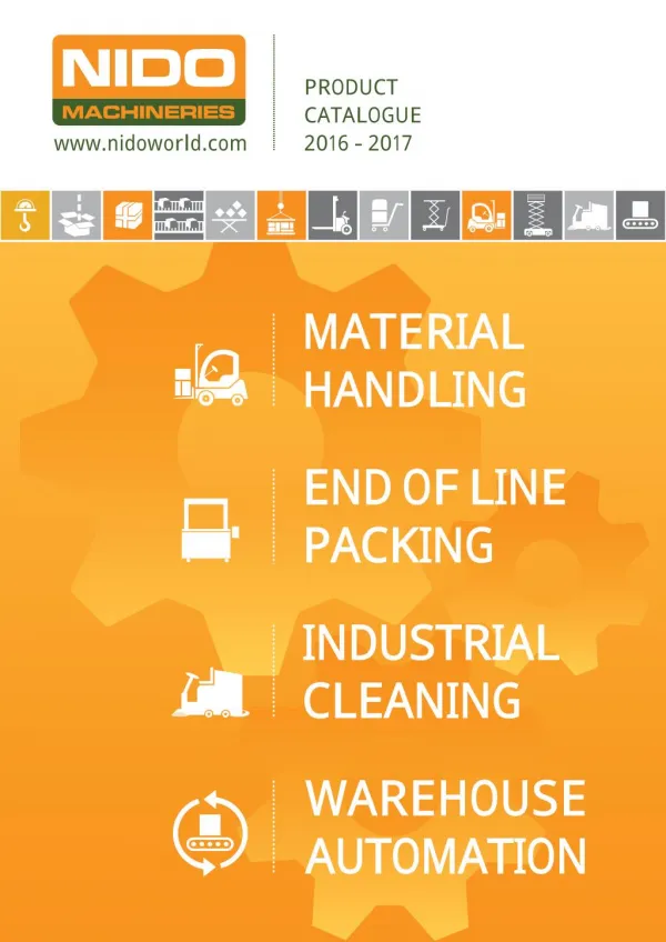 Nido Machineries Product Catalogue - Material Handling India