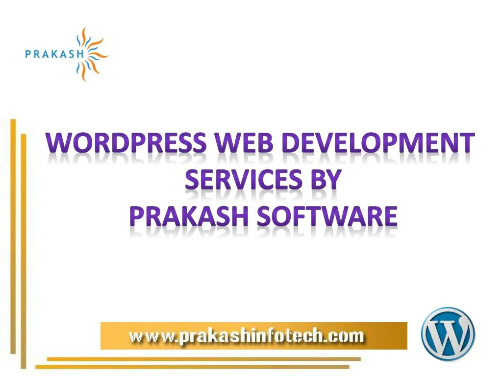 wordpress web development services by prakash