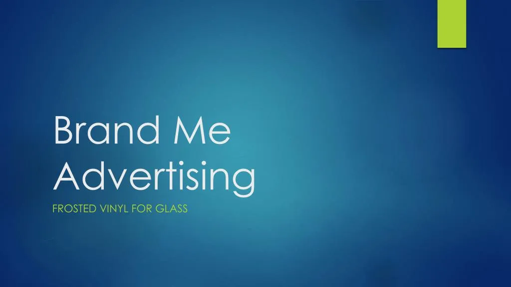 brand me advertising