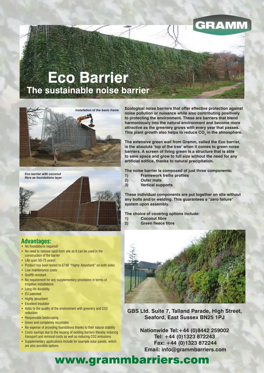 eco barrier the sustainable noise barrier